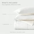 thumbnail image 4 of All Season Reversible Comforter Set Breathable Cool in White & Ivory Full/Queen Size Bedding by Comfort Canopy, 4 of 19