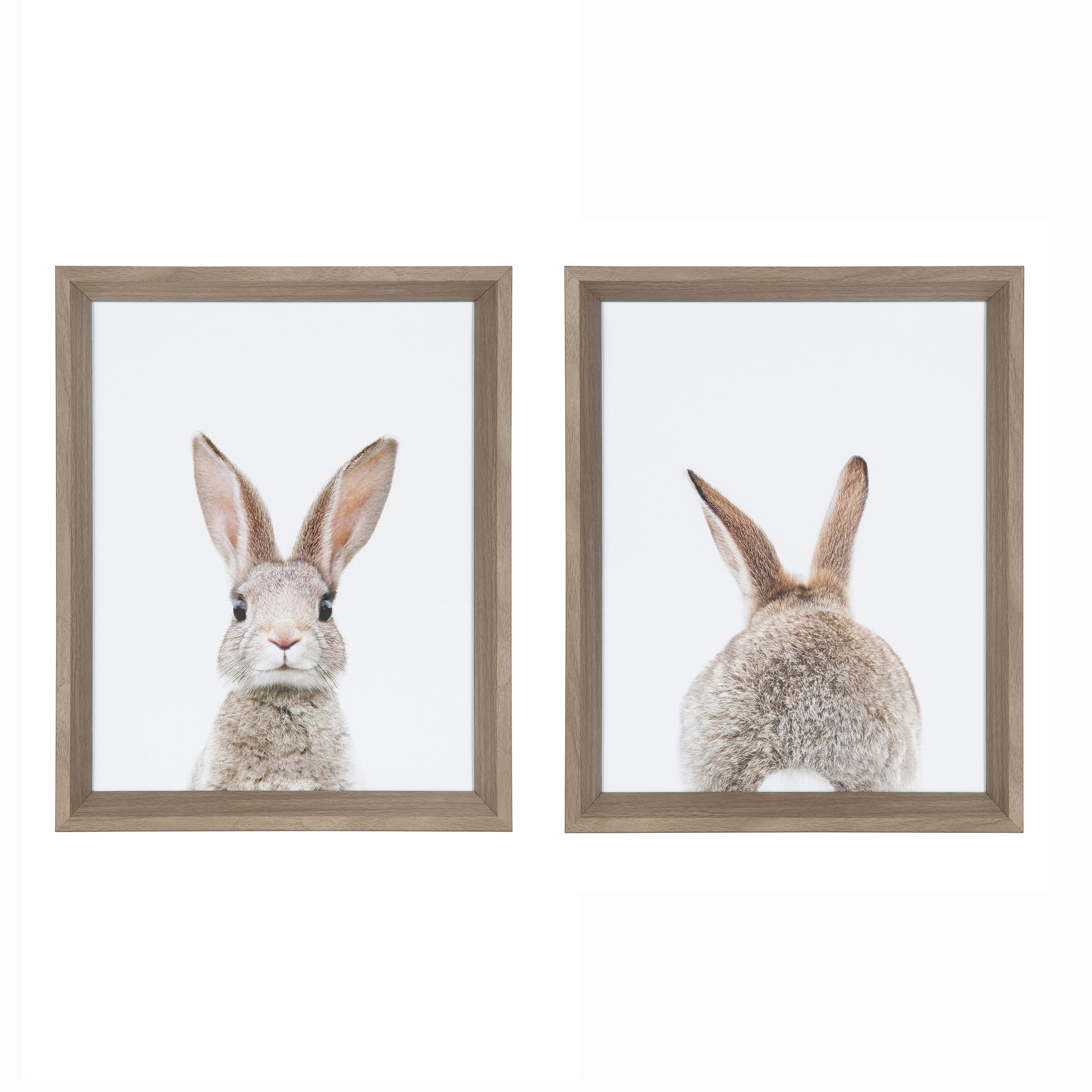 2Pc Rabbit Tail Canvas Art Print Poster Bunny Canvas Painting Nordic Wall Decor