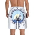 thumbnail image 3 of Yiaed Not All Who Wander Are Lost2 Print Men's Swim Trunks with Lining Quick Dry Sports Shorts Beach Shorts Boardshorts-, 3 of 5