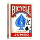 thumbnail image 3 of Juego de cartas para bicicleta Jumbo Index, paquete de 12, rojo y azul, 3 of 9