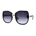 thumbnail image 2 of Womens Slick Rimless 90s Fashion Butterfly Plastic Sunglasses Black Smoke, 2 of 4