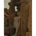 thumbnail image 2 of Jan Ciągliński 12x14 Gold Ornate Wood Frame and Double Matted Museum Art Print Titled - Fragment of a Temple in Luxor. from the Journey to Egypt (1903), 2 of 4