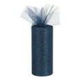 thumbnail image 1 of Unique Bargains 6' Wide 25 Yards Glitter Tulle Ribbon Netting Fabric for Tutu Skirt Christmas Wedding Navy Blue, 1 of 5