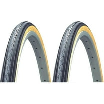 Hetayc Road Bicycle Tire 27" x 1-1/4", Black and Tan