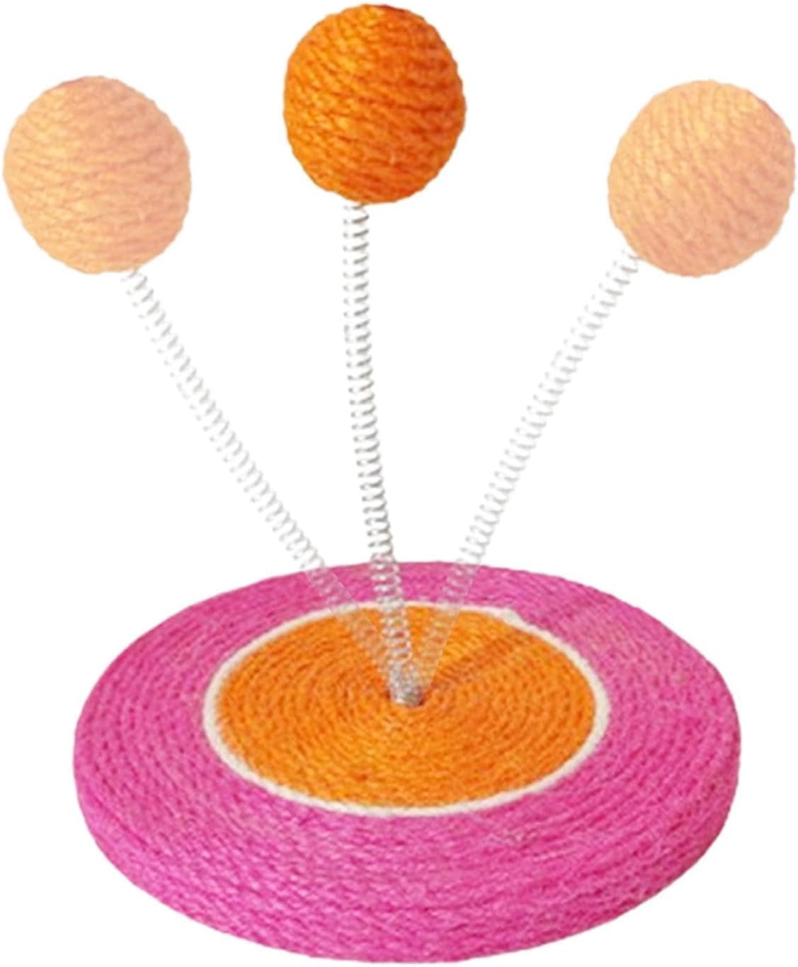 Sisal Cat Scratcher with Rolling Ball, Durable Interactive Toy, Indoor for Cats