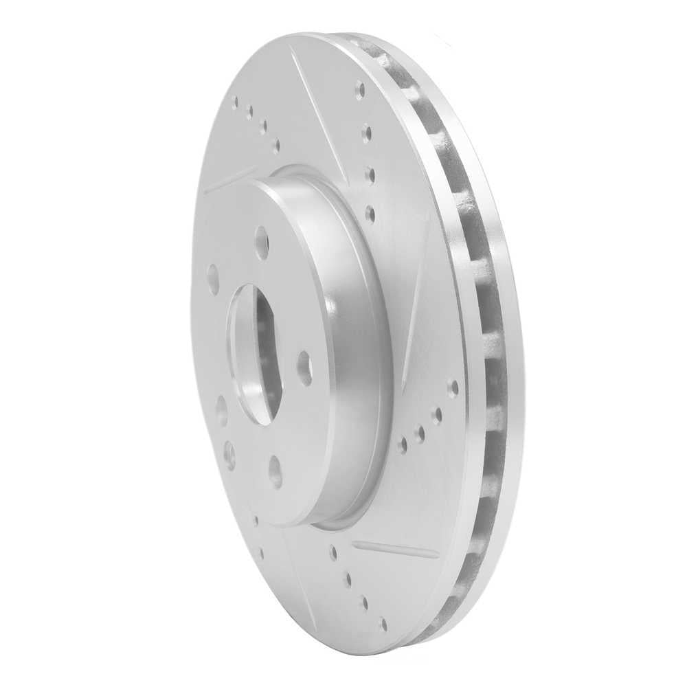 Dynamic Friction Company 631-63050R DFC Brake Rotor - Drilled And Slotted - Silver