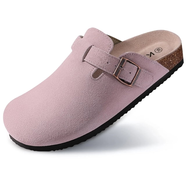Zapatillas de corcho Zuecos para mujer Zapatillas de corcho de moda para hombre Zapatillas planas suaves para interiores Zuecos de gamuza de vaca Zapatos de playa para exteriores