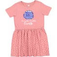 thumbnail image 3 of Inktastic I'm So Cute, I Must Be Greek Sunflower Greece Flag Girls Toddler Dress, 3 of 5
