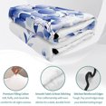 thumbnail image 4 of Twin Quilt Set 68''x86'', Blue Eucalyptus Lightweight Summer Bedspread Coverlet Set with 2 Pillow Shams, Botanical Plant Rustic Succulent Branch Breathable All Season Quilt Bedding for Dorm/Bedroom, 4 of 9