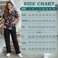 thumbnail image 7 of Yspwyqan Glitter Butterfly Scrubs for Women Set, 2 Piece V-Neck Short Sleeve Scrub Top & Cargo Pants with 6 Pockets Stretchy Breathable Medical Uniforms, Size S, 7 of 7