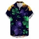 thumbnail image 2 of Blusa y camisa de manga corta con cuello vuelto para hombre, blusa informal de moda con cuello vuelto, blusa estampada de manga corta con botones, blusa de poliéster para hombre, 2 of 6