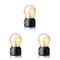 thumbnail image 1 of Luz nocturna decorativa de vidrio ABS recargable por USB 500mAh Negro Matsuzay, 1 of 6
