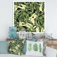 thumbnail image 3 of Designart 'Natural Green Leaves Exotic On Dark II' Tropical Framed Art Print, 3 of 4