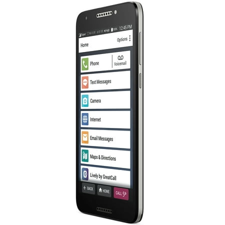 Lively™ - Jitterbug Smart2 Smartphone for Seniors - Black