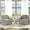 Grey, variant on ZBOM 360° Swivel Modern Accent Chair Set of 2, Large Comfy Reading Chairs, Accent Square Single-seat Armchair Upholstered Sofa for Reading, Living Room, Bedroom, Beige