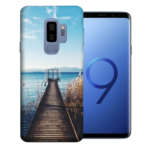 MUNDAZE For Samsung Galaxy S9 Plus Lake View Design TPU Gel Phone Case Cover