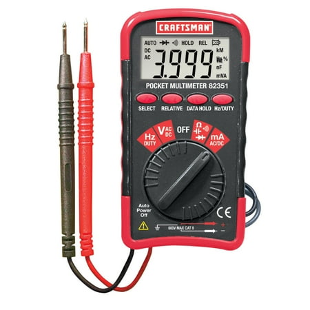UPC 793950823514 product image for Craftsman Mini Pocket Multimeter with Auto Ranging Digital Display AC DC Tester  | upcitemdb.com
