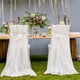 thumbnail image 1 of Funda para silla de tul de 2 piezas Pajaritas largas Falda de silla de tutú esponjosa de malla (Blanco) JAMW Sencillez, 1 of 4