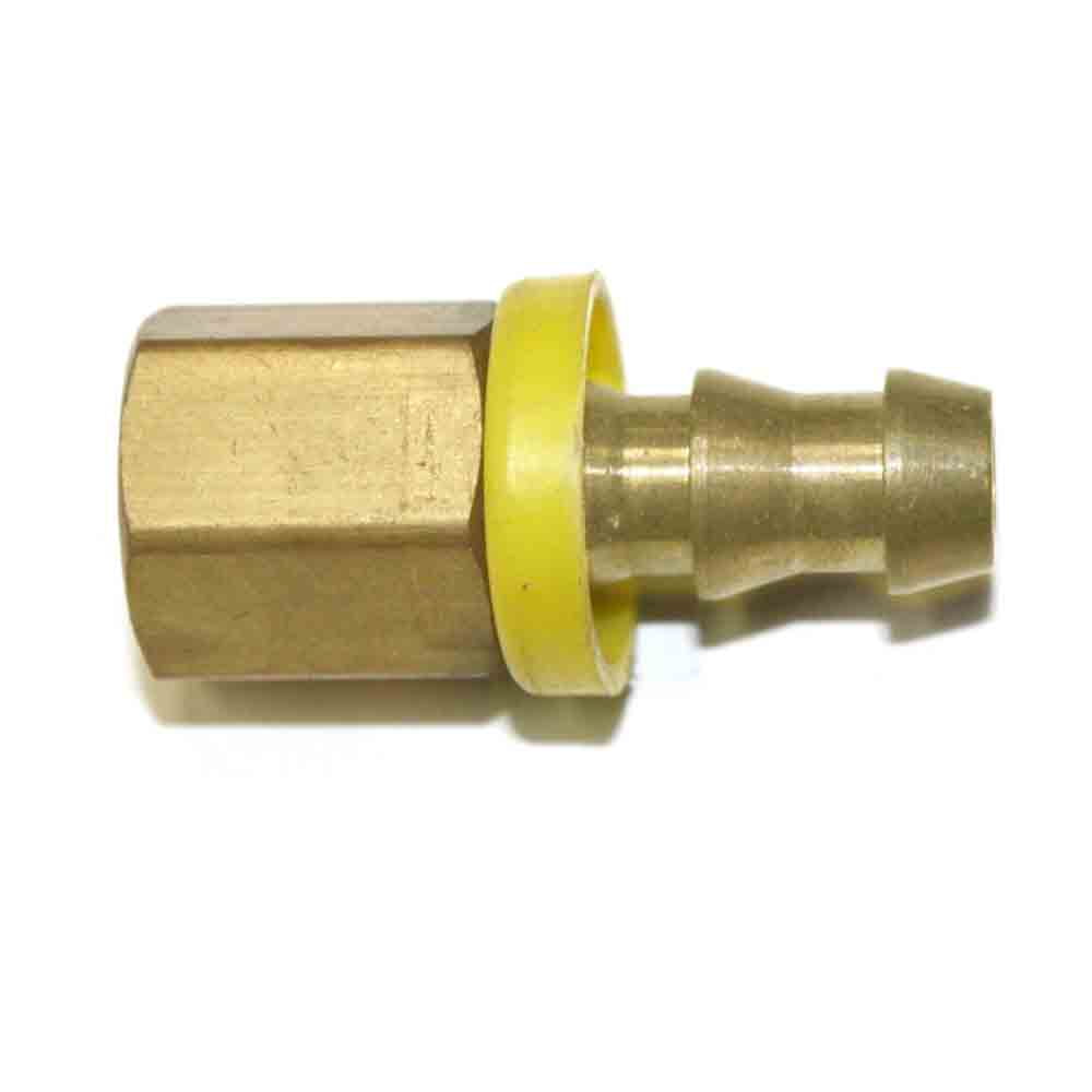 Interstate Pneumatics FL046 Easy Lock Brass Hose Fittings, Connectors