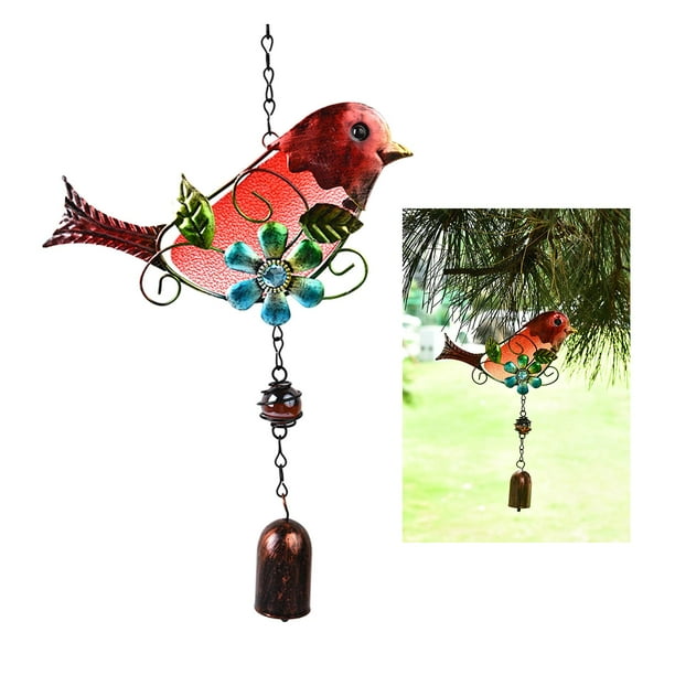 Carillón para pájaros, campana móvil para colgar en interiores y exteriores inconfundible, para jardín, césped, Patio, decoración para hogar de shamjiam carillón de viento