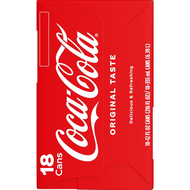 Coca-Cola Classic Soda, Refreshing Original Taste, 18 Pack 12 fl