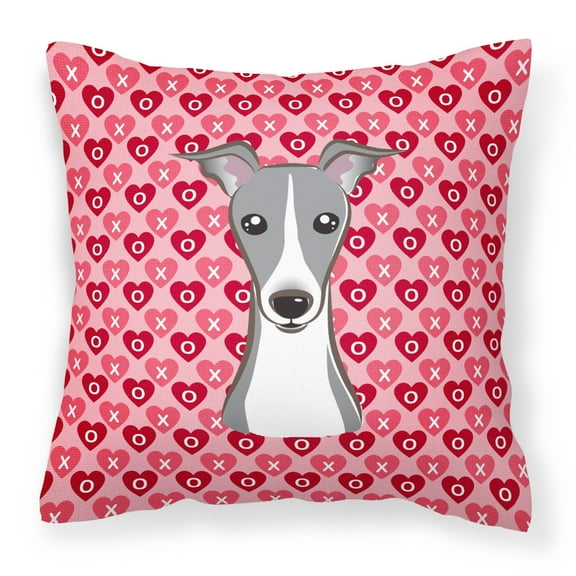 Carolines Treasures BB5306PW1414 Italian Greyhound Fabric Decorative Pillow, 14Hx14W, multicolor