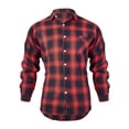 thumbnail image 2 of KingShop Cotton Plaid Shirts for Men Women's Blouses Tops Female Long Sleeve Casual Shirts Loose Checkboard Outwear, 2 of 5