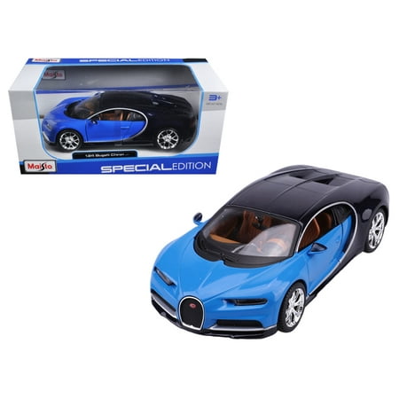 Bugatti Chiron Blue / Dark Blue 1/24 Diecast Model Car by