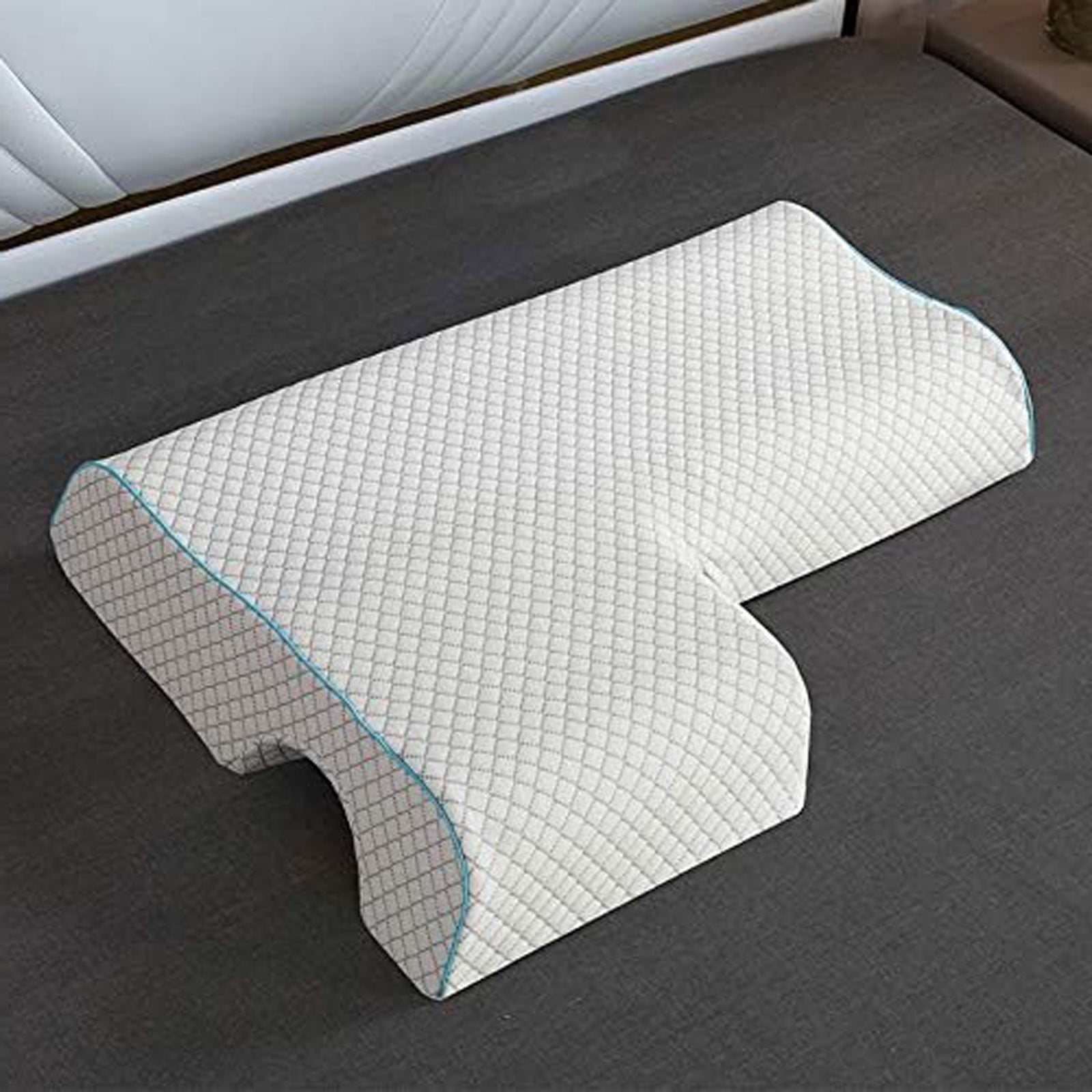 Générique Oreiller de Couple for l'intimité et Le Soutien - Cale en Mousse à mémoire de Forme à 27° - Position Parfaite instantanément,Confort Multi- Positions for s'asseoir, s'allonger, au lit (Noir