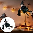 thumbnail image 2 of GiLiling Flying Witch Halloween Decor On Broom | Hangable Halloween Decor with Gauze Skirt for Spooky Party Display Tree Outdoor Haunted Scenes Setup, 2 of 9