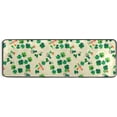 thumbnail image 5 of SKYSONIC 2'X6' St Patrick Shamrock Runner Rug with Rubber Backing, Retro Style Non Slip Entryway Rug Runner Washable Soft Area Rug Carpet for Hallway Bedroom Kitchen Decor, 5 of 6