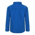 thumbnail image 2 of TiaoBug Little Boy's Button Down Oxford Shirt with Pocket Casual Tops Solid Color School Uniform Blue 11-12, 2 of 7