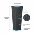 thumbnail image 2 of Tall Planter Rectangular Tall Planter Modern Planter 2PCS 32 Inch Tall Planter Resin Rattan Texture Modern Rectangular Tall Plant Pot With Removable Inner Pots Drainage Holes For, 2 of 6