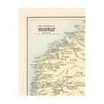 thumbnail image 4 of Historic Map - Norway Fjords - Bartholomew 1892 - Vintage Wall Art, 4 of 4