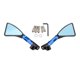 thumbnail image 2 of Espejo retrovisor convexo universal Espejo retrovisor Espejo de manillar que reduce el deslumbramiento, Fijación de accesorios para scooter Dirt Bike - Azul Soledad Espejo retrovisor, 2 of 8