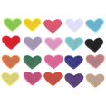 thumbnail image 1 of Bags Patches Appliques Heart Love Shape Iron On Patches Embroidered Applique For Clothes And Handbag 20pcs, 1 of 5