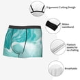 thumbnail image 3 of Kdxio Men's Boxer Briefs with Teal Turquoise 1 Print - Comfortable and Breathable Underwear for Everyday Wear, 3 of 5