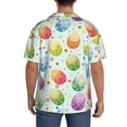 thumbnail image 7 of PAYOHTO Colorful Eggs Mens Hawaiian Casual Short-sleeved Shirt Tropical Summer Beach Button Down Shirts, 7 of 7