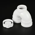 thumbnail image 5 of Accesorio Tubería PVC U-Forma 50mm ID Unique Bargains Blanco Paquete de 1, 5 of 5