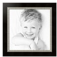 thumbnail image 2 of ArtToFrames 26" x 26" Espresso with Silver Lip Picture Frame, 26x26 inch Silver Wood Poster Frame (WOM-4951),  Pack, 2 of 7