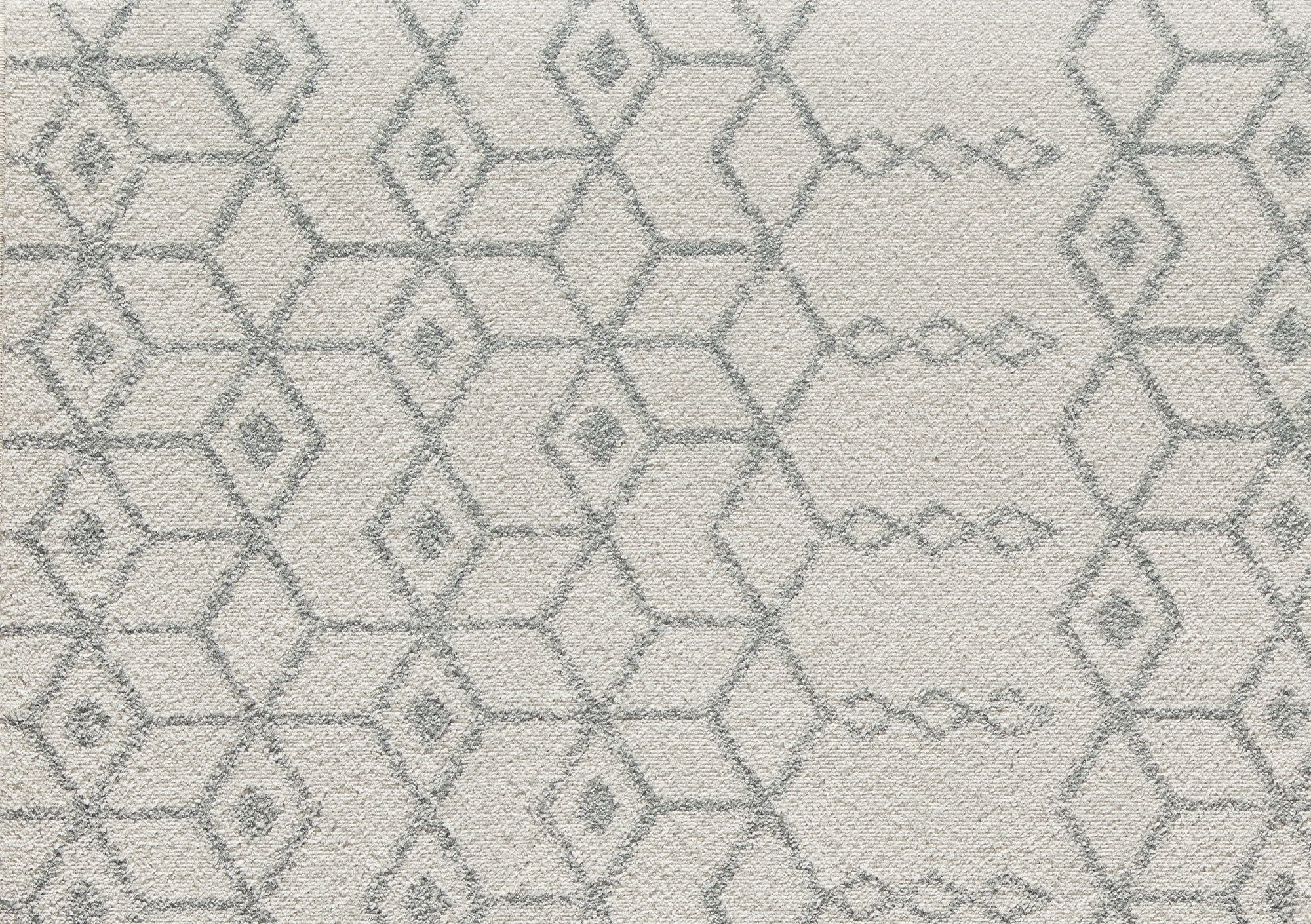 Mason Brooks Ryder KN50A Pearl Drops Moroccan Tribal White Area Rug, 2'6" x 4'
