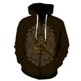 thumbnail image 1 of Sudadera con capucha y cremallera estilo Diablo para hombre, estilo urbano, divertida, de moda, de gran tamaño, estilo hip hop, unisex, con estampado 3D y capucha., 1 of 6