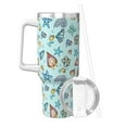 thumbnail image 2 of KLL Sea Shells 2 Print 40oz Stainless Steel Insulated Car Cup Coffee Mug with Spillproof Lid - Keep Your Drink Hot or Cold on the Go, 2 of 8