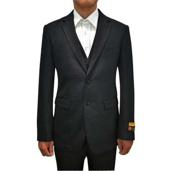 FESTIVE Colorful 2020 New Formal Style Mens Vested 3 Piece Suit Black