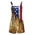 thumbnail image 6 of Mitankcoo 4th of July Print Rompers for Women Casual Pockets Summer Sleeveless Everyday Short Jumpsuits M-3XL, 6 of 7