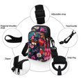 thumbnail image 3 of HELLHERO Butterfly Flower Pattern Shoulder Bag for Men, Women Adjustable Shoulder Strap Shoulder Bags Polyester Double Deck, 3 of 4