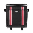 thumbnail image 1 of Igloo 40 Can Large Portable Insulated Soft Cooler with Rolling Wheels, Black/Red, 1 of 9