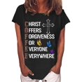 thumbnail image 1 of Easter Women's Coffee Letter Butterfly Print Top, 1 of 2