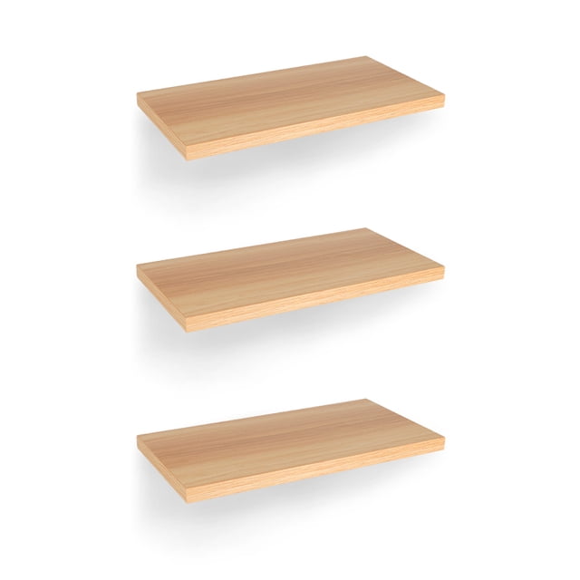 Repisas Flotantes Redlemon de Madera 3 Piezas de 30x15 cm Estantes tipo Librero