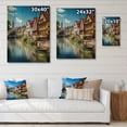 thumbnail image 4 of Designart "Wanderlust by the River in Germany" Germany Print on Natural Pine Wood, 4 of 5